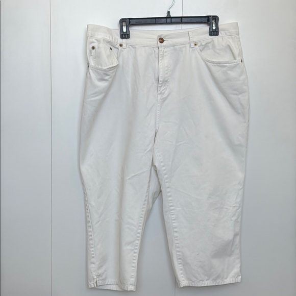 Ralph Lauren Jean Co. White Cropped Jeans - Picture 1 of 7